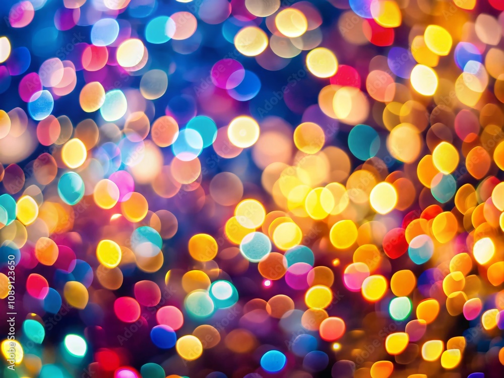 Poster captivating bokeh background of soft glowing lights perfect for creative projects and artistic displ