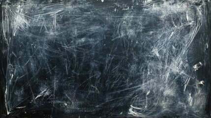 Chalky, smudged texture on a dark blackboard surface with visible scratches, creating a rustic and worn appearance in a wide banner format.