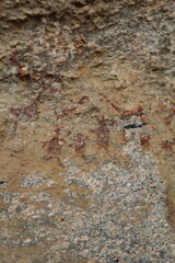 pintura rupestre no parque estadual pedra da boca, araruna 