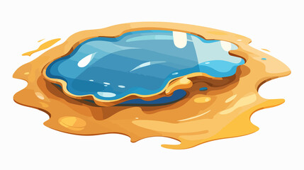 Beautiful Water Puddle Vector Symbol Icon Design