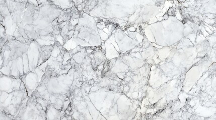 Fototapeta premium Elegant white marble texture with delicate veining, showcasing the beauty and sophistication of natural stone surfaces.