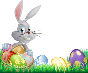Easter eggs bunny