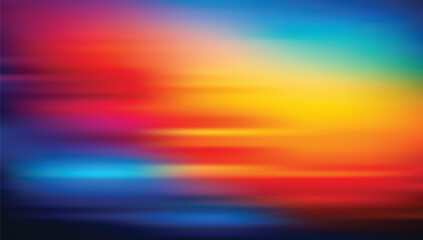 Abstract blurred gradient background in bright colors. Colorful smooth