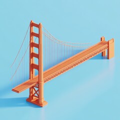 Obraz premium Golden Gate Bridge: An Iconic Symbol of San Francisco's Engineering Prowess