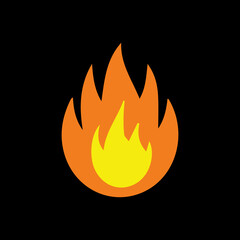 Fire icon on a white background