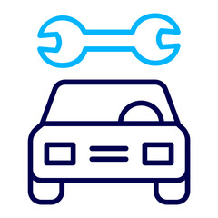 Car Service Outline Color icon