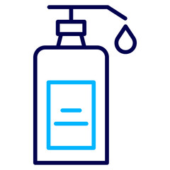 Dish wash soap bottle Outline Color icon