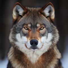 Obraz premium Ethical Investing in Animal ProtectionWith wolves being reintroduced to various ecosystems across North America