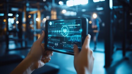 Modern Technology Interface on Tablet