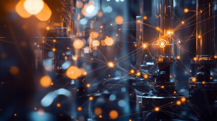 Intricate Network of Industrial Machinery