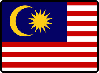 Malaysia Flag Smooth rectangle icon