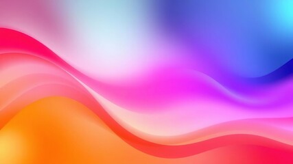 Obraz premium Red green blue and purple shades blended with yellow on a wavy background creating a soothing and visually appealing effect, creative, peaceful