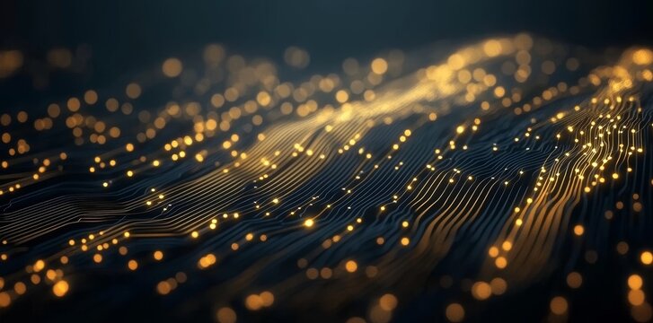 An abstract background of a computer circuit board (Stock)