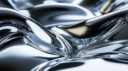 Liquid Metal Abstract Art