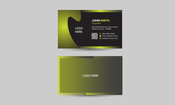 Gradient Color Business card 