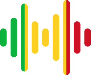 Mali flag on Audio Wave icon