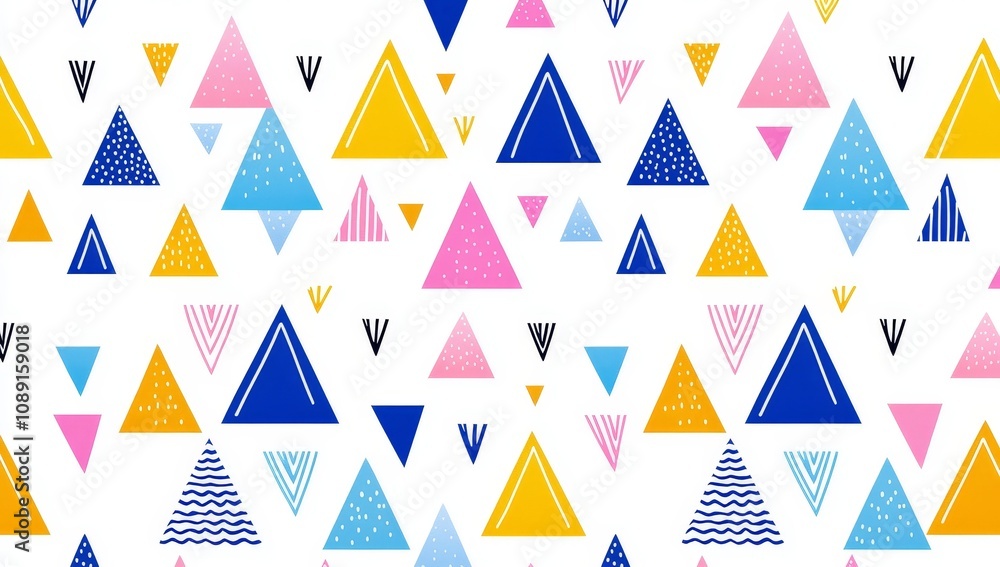 Poster An abstract color pattern background and well-paper design with abstract triangle background, abstract triangle pattern is shown here.