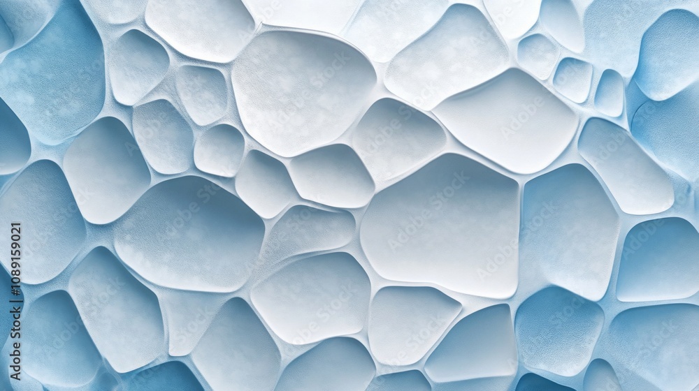 Aufkleber the image is a blue and white abstract piece with a lot of texture