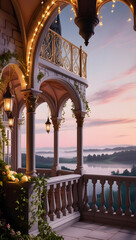 Beautiful Castle Balcony, Royal Balcony