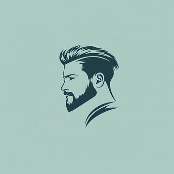 Mens Barber Logo Icon