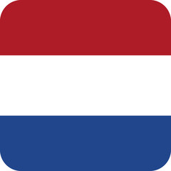 Fototapeta premium Netherlands Flag Square Icon