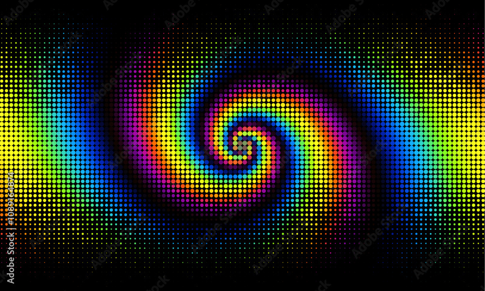 Poster abstract technology particles halftone vector background