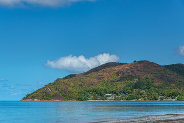 Naklejka premium View From Anse Volbert To Anse Gouvernement