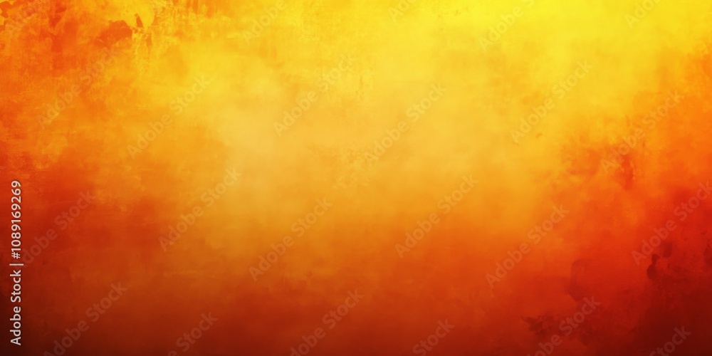 Poster abstract warm orange and yellow gradient background with rough texture and moody depth