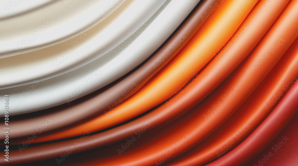 Poster high-quality handmade leather display with smooth gradient tones showcasing elegant texture and craf