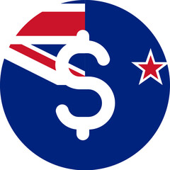 New Zealand Flag on US Dollars