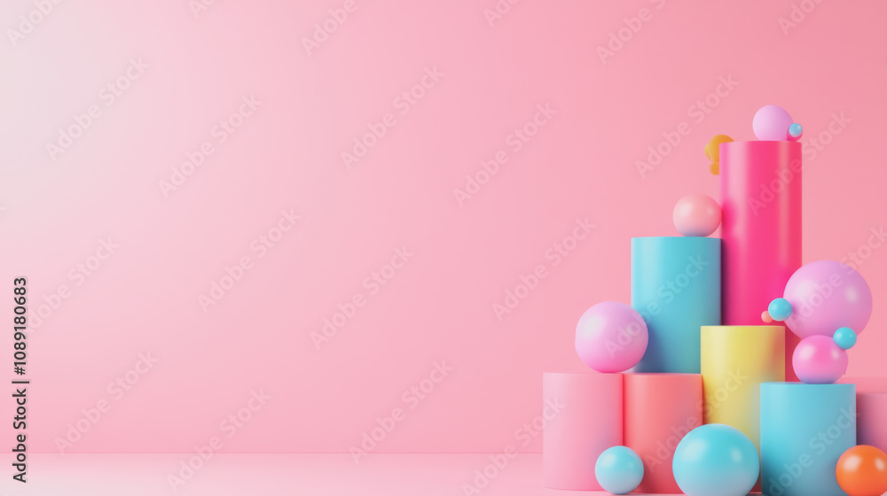 Aufkleber vibrant craft materials on smooth gradient background perfect for handmade projects and creative dis