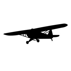 Vintage Biplane in Flight
