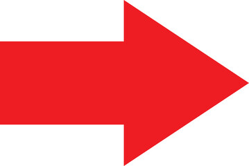 right red arrow vector sign