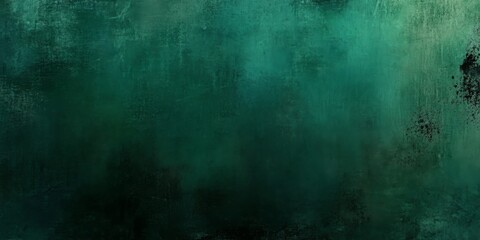 Fototapeta premium Dramatic Dark Green Abstract Background Texture with Colorful Splatter - Textured Grungy Appearance and Dimensional Depth Concept