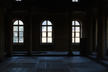 großer Saal in der zukünftigen Spieleerlebniswelt "Yosephinum - Erlebe die Kraft des Spielens" in Altenburg, Altenburger Land, Thüringen, Deutschland