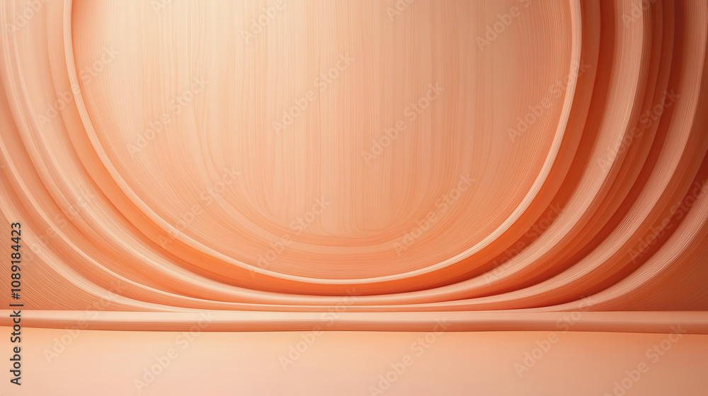 Poster smooth gradient background featuring natural woodwork elements for 3d design and handmade craft proj