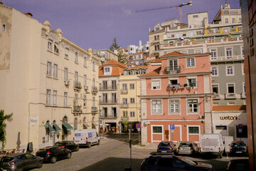 old buildings in  lisboa, portugal