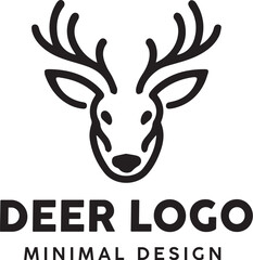 Minimalist Deer Logo Design