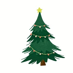 green christmas tree 