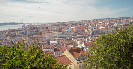 view of the city in lisboa portugal