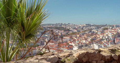 view of the city in lisboa portugal