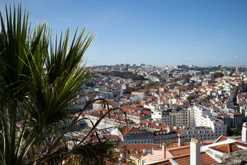 view of the city in lisboa portugal
