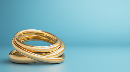 Fototapeta premium Elegant Handmade Jewelry Design Displayed on a Smooth Gradient Background Showcasing the Artistic Craftsmanship of Modern Jewelry Making Techniques