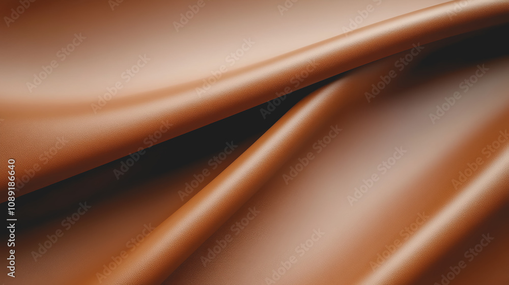 Poster smooth brown leather texture with subtle gradient, ideal for handmade crafting and 3d design project