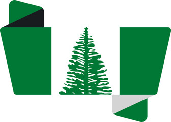 Folded Icon of Norfolk Island Flag