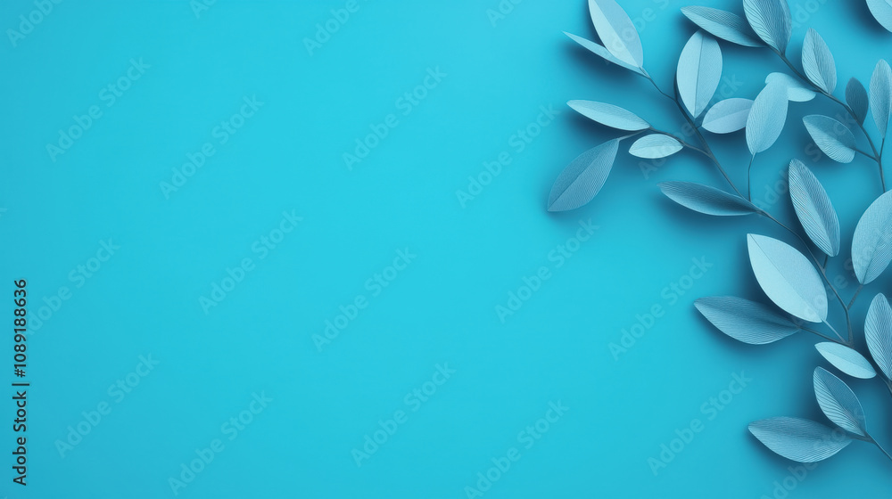 Poster smooth gradient background with handmade leaf design perfect for creative projects and modern aesthe