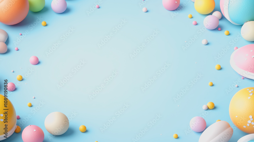 Poster colorful handmade design elements with smooth gradient background ideal for creative projects and ar
