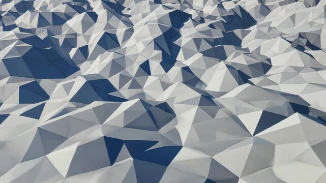 Blue Geometric Triangle Pattern Vector Design for Digital Wallpaper and Texture Illustration
