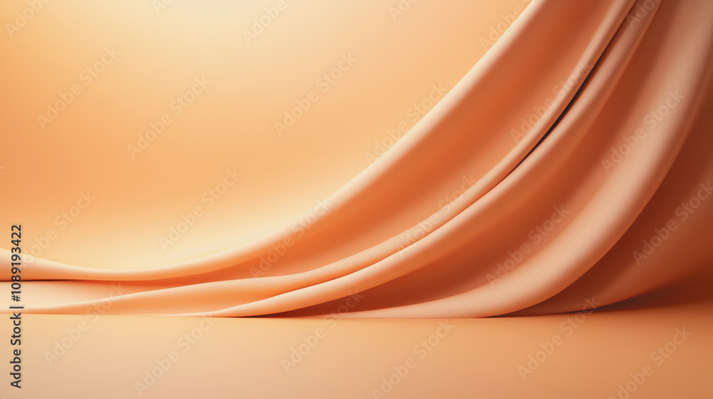 Aufkleber elegant handmade fabric on a smooth gradient background, capturing tradition and artistry in 3d desi