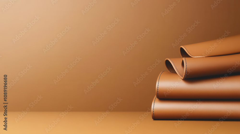 Poster handmade leather workshop displaying smooth, gradient tones with effect - perfect for craft enthusia